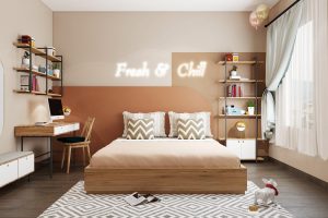 Thiết kế phòng ngủ linh hoạt và đơn giản